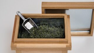 煎茶道具　要慶作　古竹　蘭茶合　共箱　V　R5011 蘭字茶箱 5K GOODVALUE | 川根の茶箱専門店-前田工房
